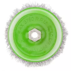 Щетка для УШМ, 150 мм, М14, "чашка", витая проволока 0.3 мм Сибртех