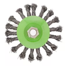 Щетка для УШМ, 115 мм, М14, "тарелка", крученая проволока 0.5 мм Сибртех