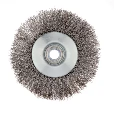 Щетка для УШМ, 115 мм, М14, "тарелка", витая проволока 0.3 мм Сибртех