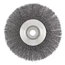 Щетка для УШМ, 125 мм, М14, "тарелка", витая проволока Сибртех