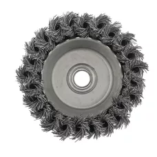 Щетка для УШМ, 100 мм, М14, "чашка", крученая металлическая проволока Сибртех