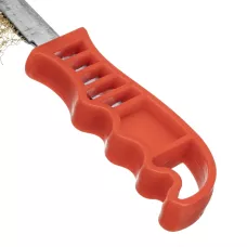 Щетка металлическая латунированная, пластиковая ручка MATRIX 74827