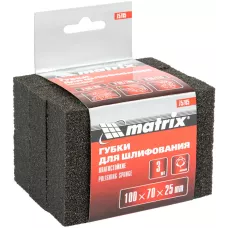 Губка для шлифования, 100 х 70 х 25 мм MATRIX 75705