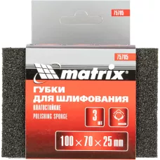 Губка для шлифования, 100 х 70 х 25 мм MATRIX 75705