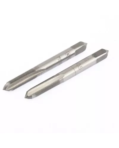 Метчик ручной М5 х 0.8 мм, комплект из 2 шт Сибртех