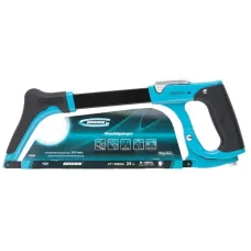 Ножовка по металлу GROSS "PIRANHA", 300 мм, рычажный механизм натяжения полотна 77604