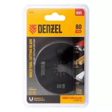 Насадка для МФИ DENZEL 782301 отрезная полукруг, HSS, по металлу и дереву, 80 мм х 1,2 мм