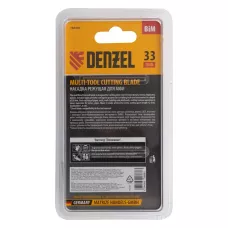 Насадка для МФИ DENZEL 782305 режущая пазовая прямая, BiM, по металлу и дереву, 33 x 1.4 мм