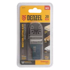 Насадка для МФИ DENZEL 782309 режущая пазовая прямая, HCS, по дереву, 20 х 1.4 мм