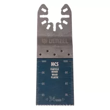 Насадка для МФИ DENZEL 782312 режущая пазовая прямая, HCS, по дереву, 34 х 1.4 мм