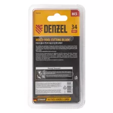 Насадка для МФИ DENZEL 782312 режущая пазовая прямая, HCS, по дереву, 34 х 1.4 мм