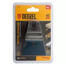 Насадка для МФИ DENZEL 782313 режущая прямая, HCS, по дереву, ламинату 65 х 1.8 мм