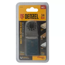 Насадка для МФИ DENZEL 782315 режущая пазовая прямая, HCS, по дереву, ламинату 34 х 2.5 мм