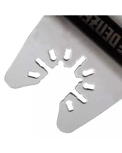 Насадка для МФИ шабер полукруг, Inox, для снятия краски и др., ширина 50 мм, длина общая 74 мм, ступенчатый Denzel