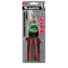 Ножницы по металлу, 250 мм, правый рез, сталь CRMO, двухкомпонентные рукоятки, PRO MATRIX 78324