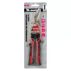 Ножницы по металлу, 250 мм, левый рез, сталь CRMO, двухкомпонентные рукоятки, PRO MATRIX 78326