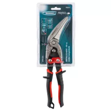 Ножницы по металлу GROSS "PIRANHA", 270мм, прямой и левый проходной рез, сталь-СrMo, двухкомпонентные рукоятки 78331