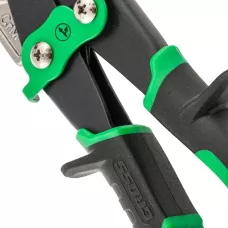 Ножницы по металлу GROSS "PIRANHA", 270мм, прямой и правый проходной рез, сталь-СrMo, двухкомпонентные рукоятки 78333