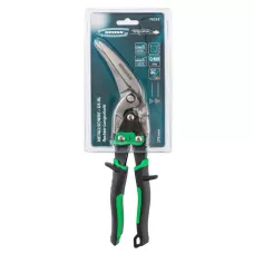 Ножницы по металлу GROSS "PIRANHA", 270мм, прямой и правый проходной рез, сталь-СrMo, двухкомпонентные рукоятки 78333