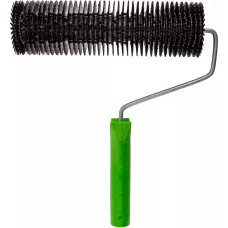 Валик игольчатый для наливных полов с ручкой, острая игла, 240 мм// Сибртех