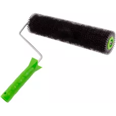 Валик игольчатый для наливных полов с ручкой, острая игла, 300 мм// Сибртех