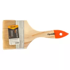 Кисть плоская Slimline 4" (100 мм), натуральная щетина, деревянная ручка SPARTA 824455
