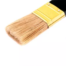 Кисть плоская "Профи" 1.5", натуральная щетина, деревянная ручка MTX