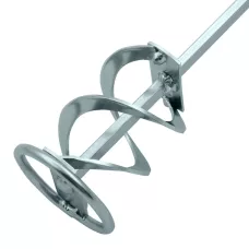 Миксер для красок и штукатурных смесей DENZEL 848437, 60 x 400 мм, шестигранный хвостовик