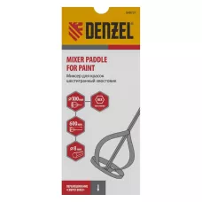 Миксер для красок DENZEL 848757, 100 x 600 мм, шестигранный хвостовик 8 мм