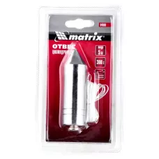 Отвес цилиндрический, 300 г, шнур 5 м MATRIX 84888