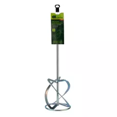 Насадка для миксера, для легких растворов, 160 х 590 мм, оцинкованная, хвостовик резьба М14 Сибртех