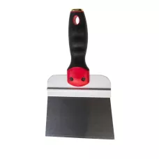 Шпатель фасадный из нержавеющей стали, 150 мм, двухкомпонентная ручка, широкое полотно MATRIX 85509