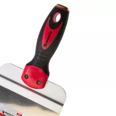 Шпатель фасадный из нержавеющей стали, 150 мм, двухкомпонентная ручка, широкое полотно MATRIX 85509