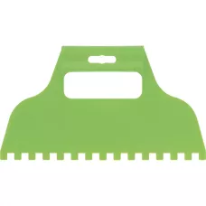 Шпатель для клея, пластмассовый, зубчатый 8 х 8 мм Сибртех