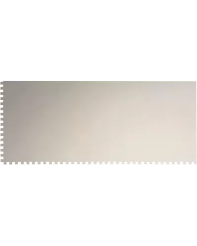 Гладилка из нержавеющей стали, 280 х 130 мм, зеркальная полировка, пластмассовая ручка, зуб 4 х 4 мм Matrix