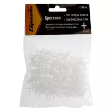 Крестики, 1 мм, для кладки плитки, 250 шт Sparta