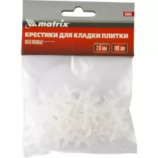 Крестики, 2 мм, для кладки плитки, упаковка 100 шт MATRIX 88086