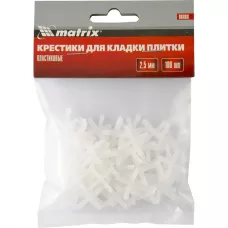 Крестики, 2,5 мм, для кладки плитки, упаковка 100 шт MATRIX 88088