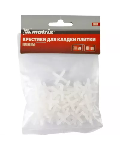 Крестики, 3.0 мм, для кладки плитки, 100 шт Matrix