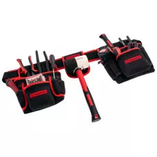 Сумка-пояс двойная, 20 карманов, держатель для молотка MATRIX 90240