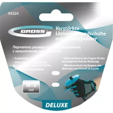 Перчатки универсальные, усиленные, с защитными накладками, DELUXE, размер M (8) GROSS 90324