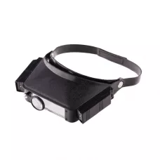 Лупа с дополнительными линзами, с подсветкой, для закрепления на голове SPARTA 913825