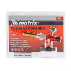 Профессиональная горелка на газовый баллон, пьезоподжиг MATRIX 91426