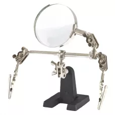 Зажим для пайки "Третья рука" с лупой SPARTA 914605