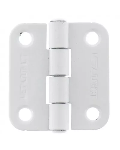 Петля накладная ПН5-40, белая, 4 шт, (Металлист) Россия