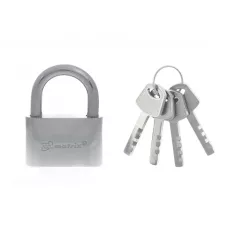 Замок навесной, хромированное покрытие 70 мм MATRIX 91803