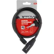 Замок тросовый универсальный, 8 х 650 мм MATRIX 91830