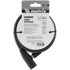 Замок тросовый универсальный, 10 х 960 мм MATRIX 91832