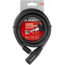 Замок тросовый универсальный, 10 х 1200 мм MATRIX 91833