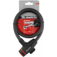 Замок тросовый универсальный, 12 х 650 мм MATRIX 91834